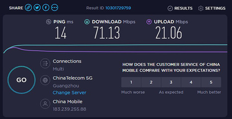 20m的光纤上传速度是多少钱