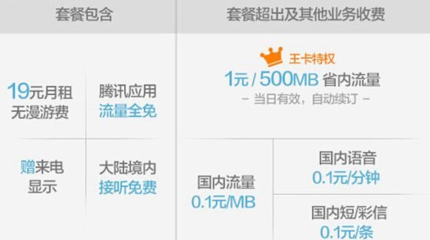腾讯网卡19元多少流量