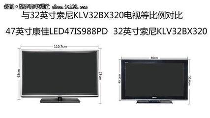 55寸电视比50寸大多少