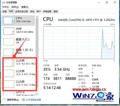 cpu性能差装win7多少位